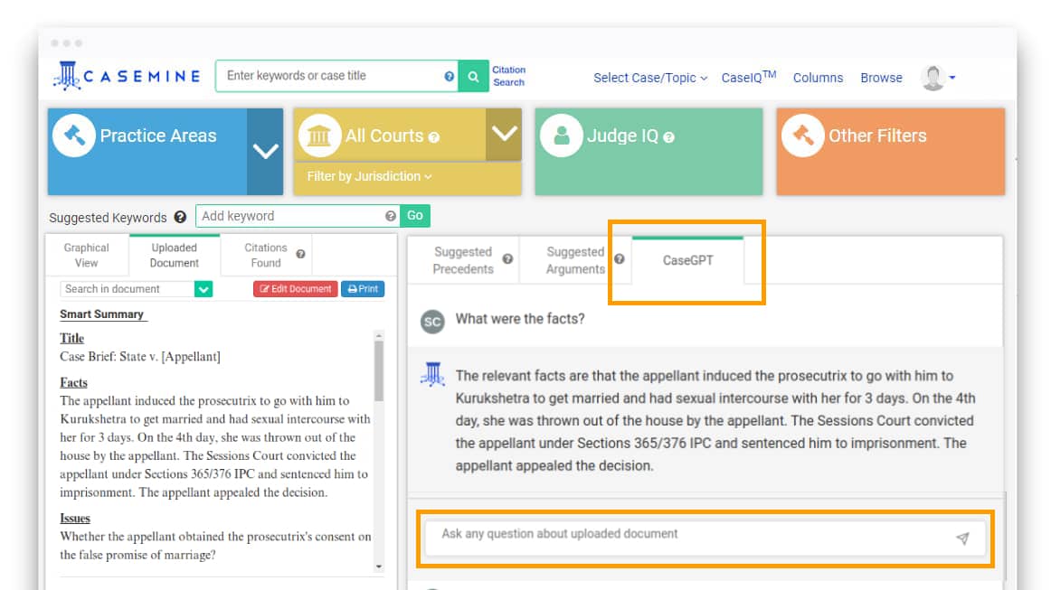 CiteTEXT for a particular judgment
