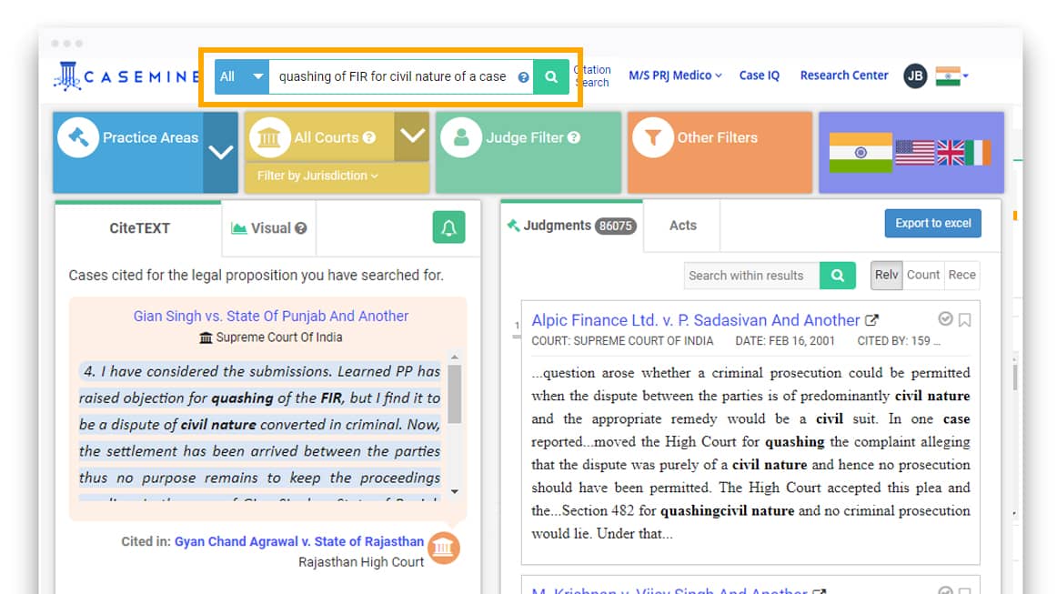 Intelligent Judgment Search
