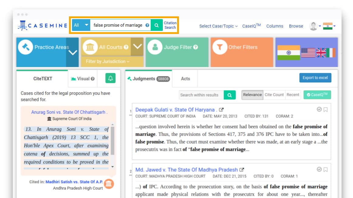 Intelligent Judgment Search Help